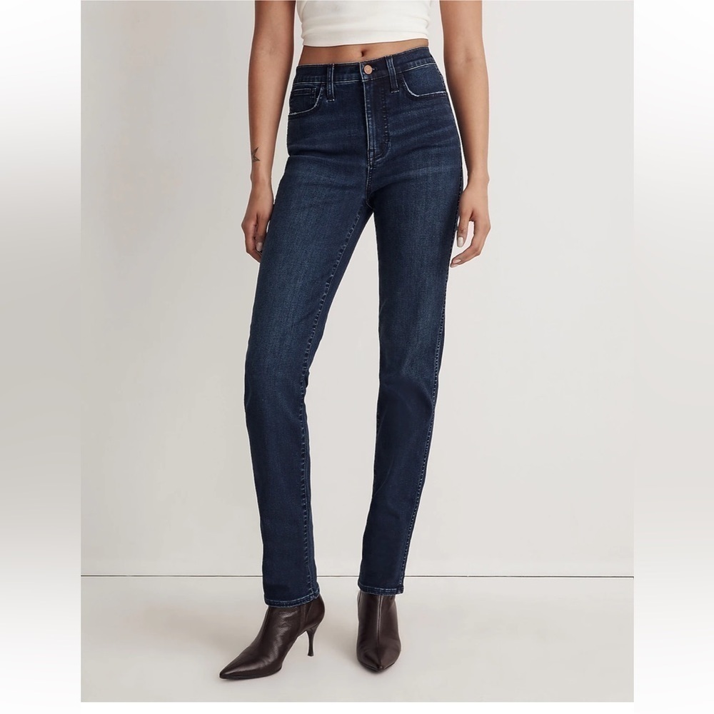 Madewell Stovepipe High Rise Jeans Larchley Wash Size 26 - Picture 4 of 14